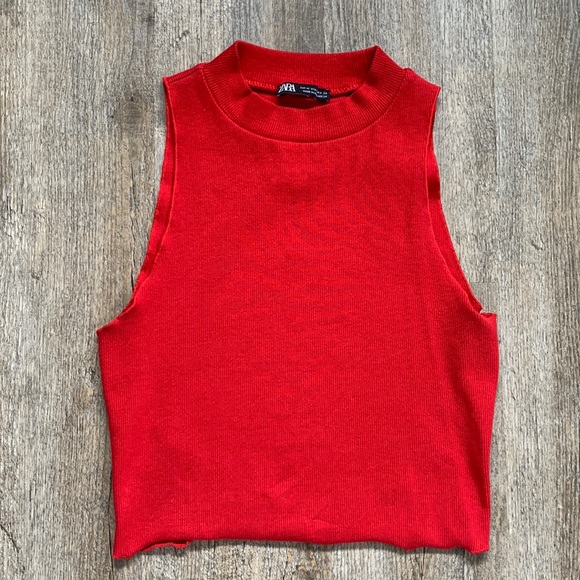 Zara mock neck tank top - Picture 1 of 2